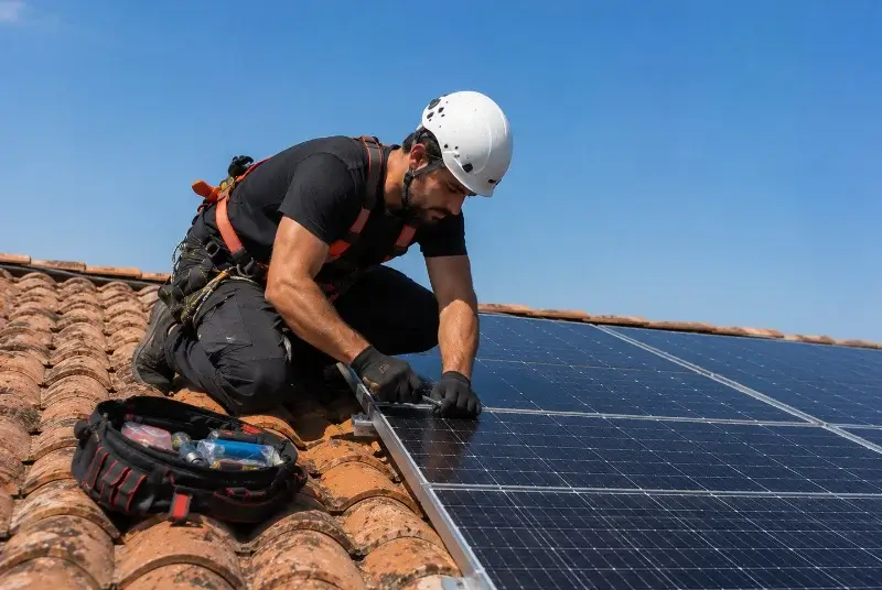 Maintenance et monitoring de panneaux solaires à Lansargues